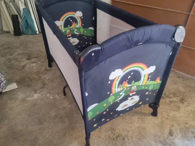 Culla da campeggio blu