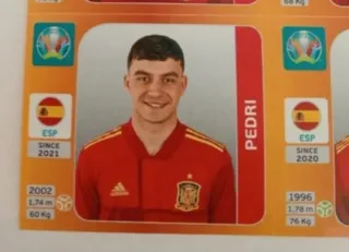 
Pedri rookie actualizacion album euro 2020 cromos
