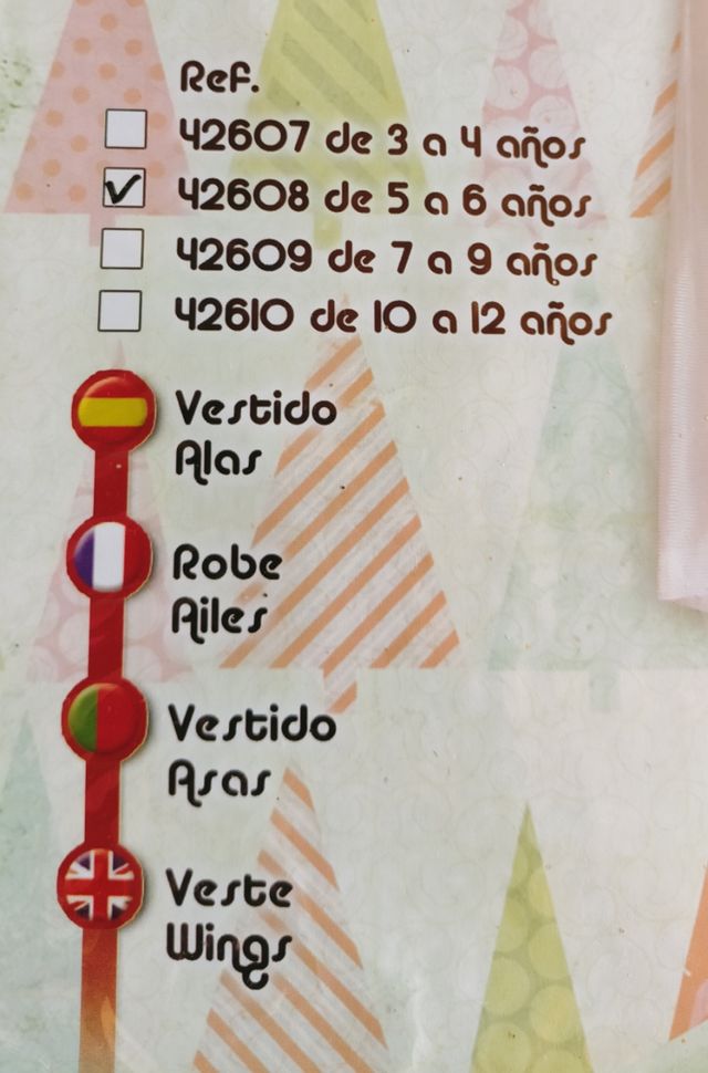 Disfraz Ángel Marca Guirma T.5-6 años