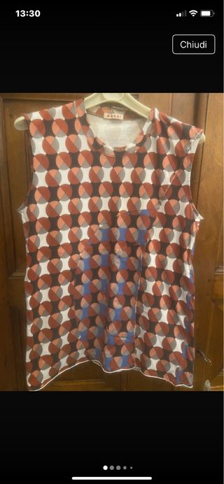 Canotta Marni fantasia cerchi