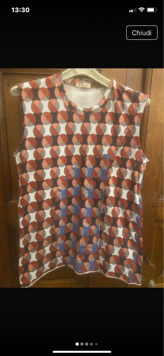 Canotta Marni fantasia cerchi