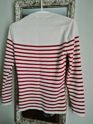 Jersey Batela Rayas Rojo/Blanco Talla M