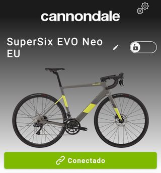 Bicicleta Cannondale Eléctrica evo supersix.
