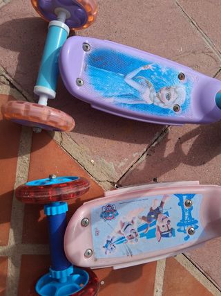 Patinetes infantiles Frozen y Paw Patrol