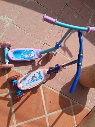 Patinetes infantiles Frozen y Paw Patrol