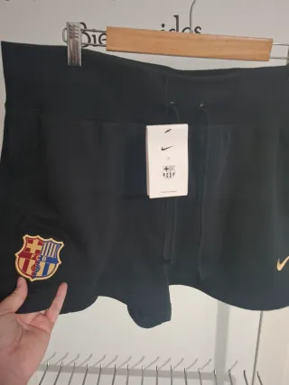 Pantalón Nike FC Barcelona Mujer Negro Dorado