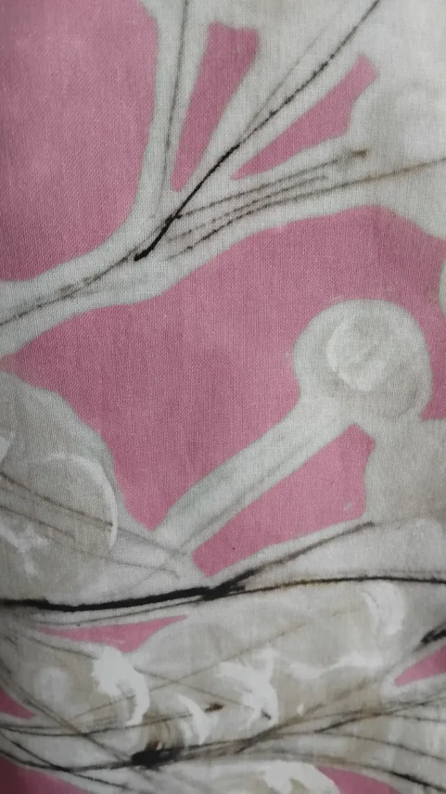 Falda Zara XL Estampado Floral Rosa