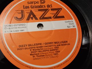 Vinilo Jazz Dizzy Gillespie & Gerry Mulligan