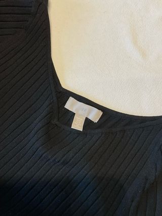 Vestido H&M negro manga larga