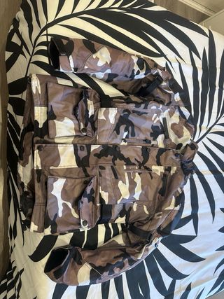 Cazadora y pantalón moto cordura