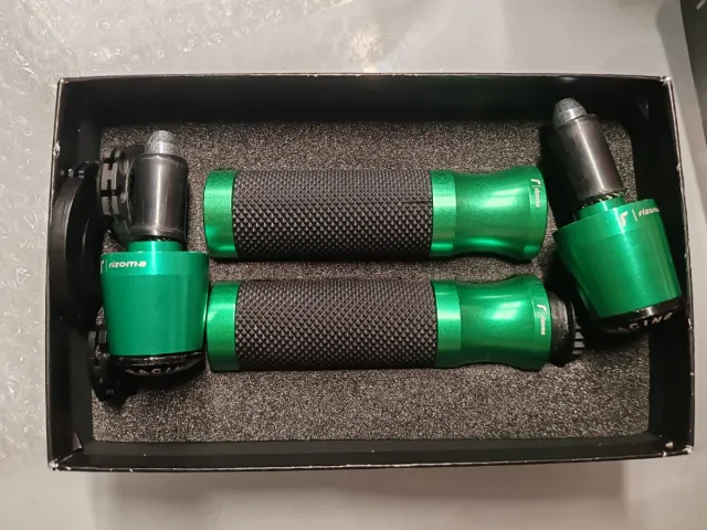 Manopole Rizoma 22mm verdi più bilancieri rizoma