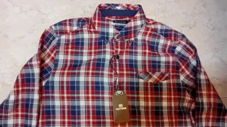 Camisa de cuadros ollygan azul y roja