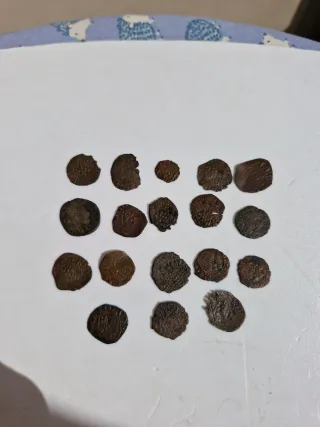 18 monete antiche in rame
