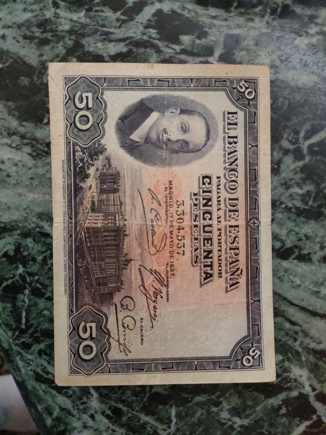 Billete 50 Pesetas Banco de España 1927