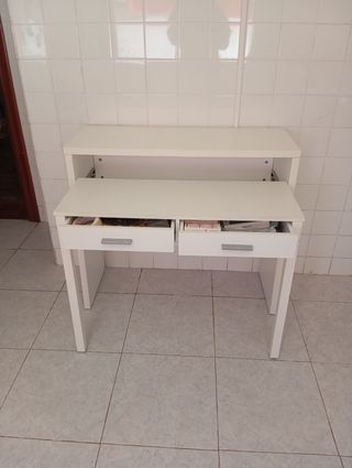 Escritorio extensible blanco