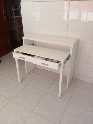 Escritorio extensible blanco