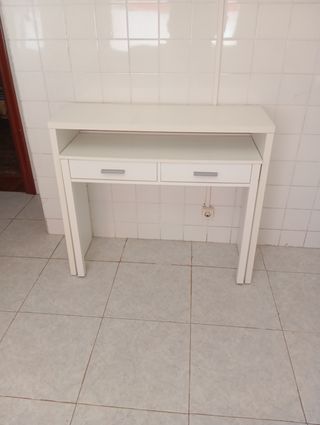 Escritorio extensible blanco