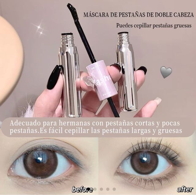 Kakashow Rímel Doble Cabeza Plata