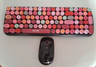 Teclado y Ratón Inalámbricos Vintage ELBE