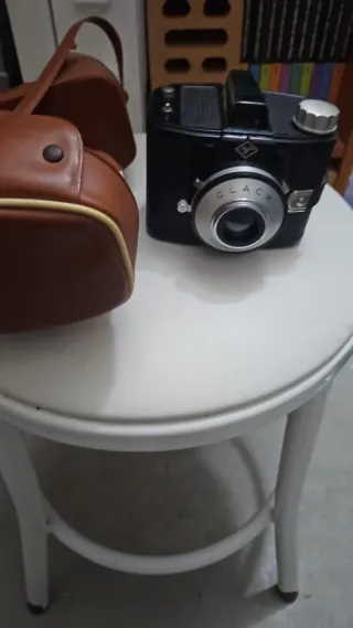 Cámara Agfa Clack Vintage Negra