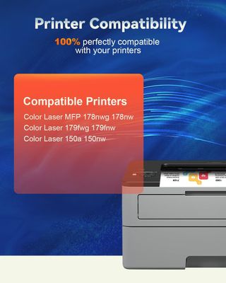 4 Cartuchos Toner HP 117A Color Laser