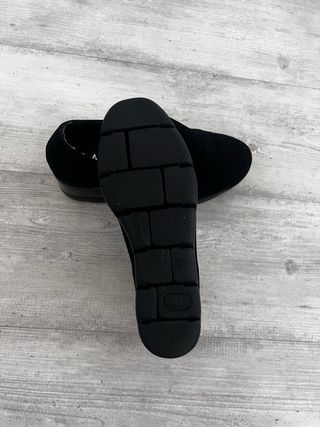 Zapatos negros señora con plataforma