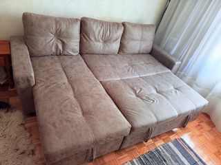 Divano letto beige/marrone