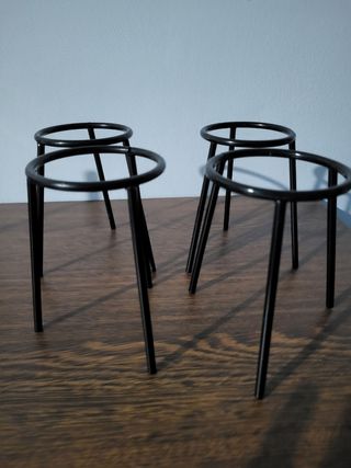 Conjunto 4 Suportes Laboratório (para bico bunsen)