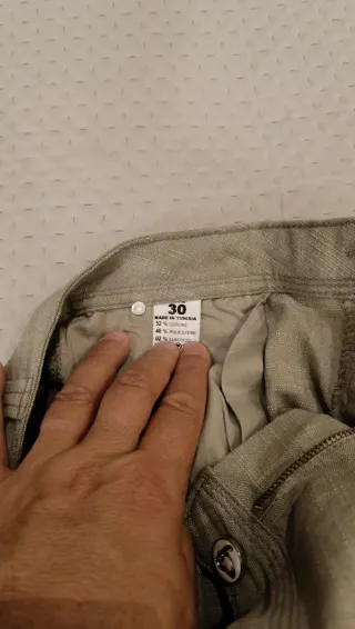 Pantaloni donna beige