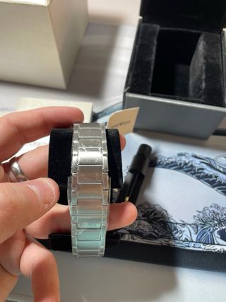 Reloj Emporio Armani Cronógrafo Negro/Plata