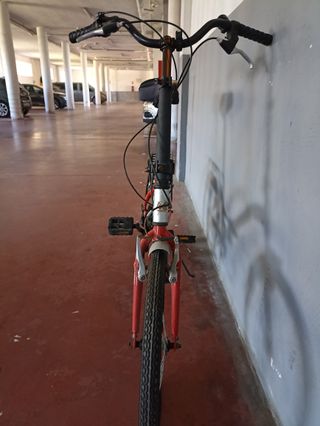 Bicicleta Plegable Monty F18 Roja/Plata