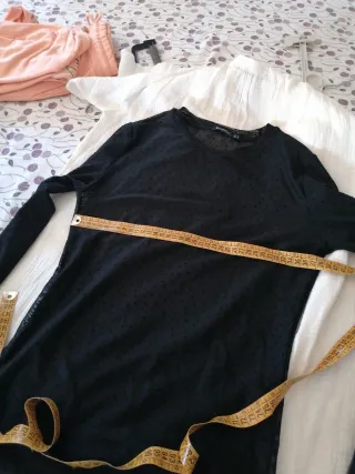 Camiseta Stradivarius tul topos M