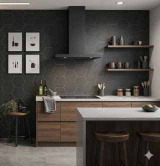 Hexagono black (disponible 14 m2)