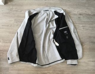 Chaqueta americana Zara gris Talla L