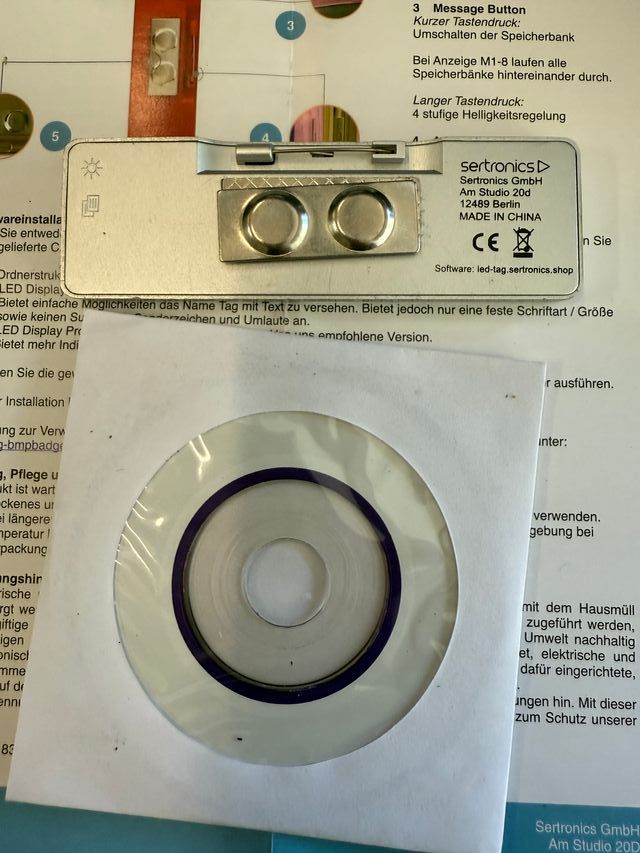 n. 4 Targhette LED programmabile Sertronics