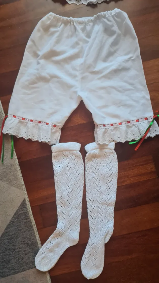 Traje Vasco Niña Talla 3-4 Años