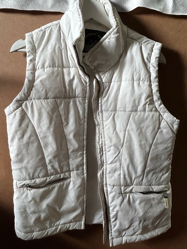 Chaleco acolchado blanco