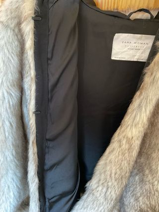 Abrigo pelo sintético Zara 