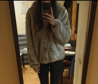 Abrigo pelo sintético Zara 