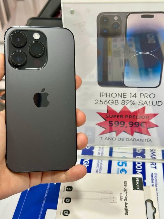 IPHONE 14 PRO NEGRO 256GB 89% SALUD
