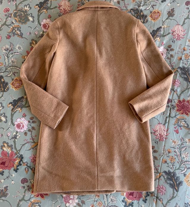Abrigo Zara Beige Camel