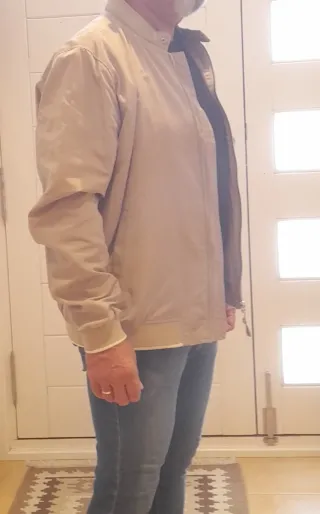 Chaqueta bomber hombre beige