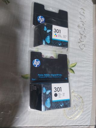 Tinta HP 301 Tricolor y Negra