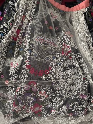 Traje de Fallera Colon Negro Talla 36-28
