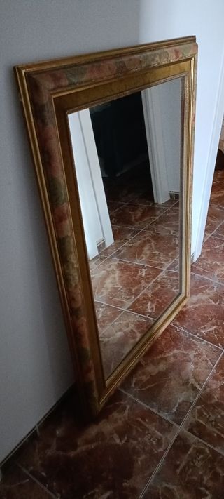 2 Espejo Marco Dorado y Verde y varías medidas.