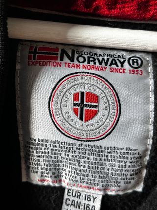 Sudadera Geographical Norway Negra