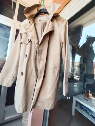 Gabardina Tres Cuartos Stradivarius Beige