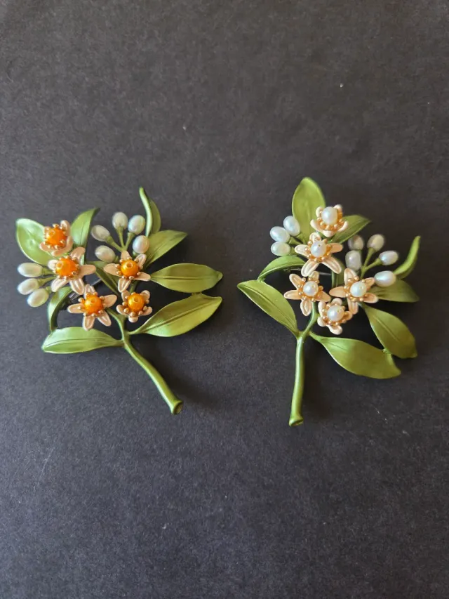 Lote 4 Broches Florales