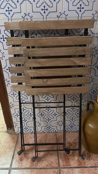 Mesa y 2 Sillas Jardín Ikea