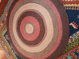 Tappeto rotondo in juta